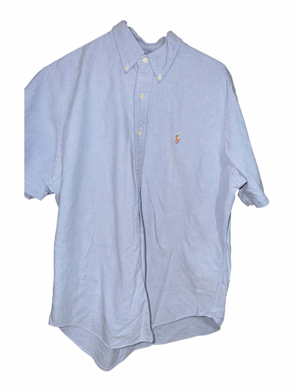 Light Blue Short Sleeve Button-Down Shirt
